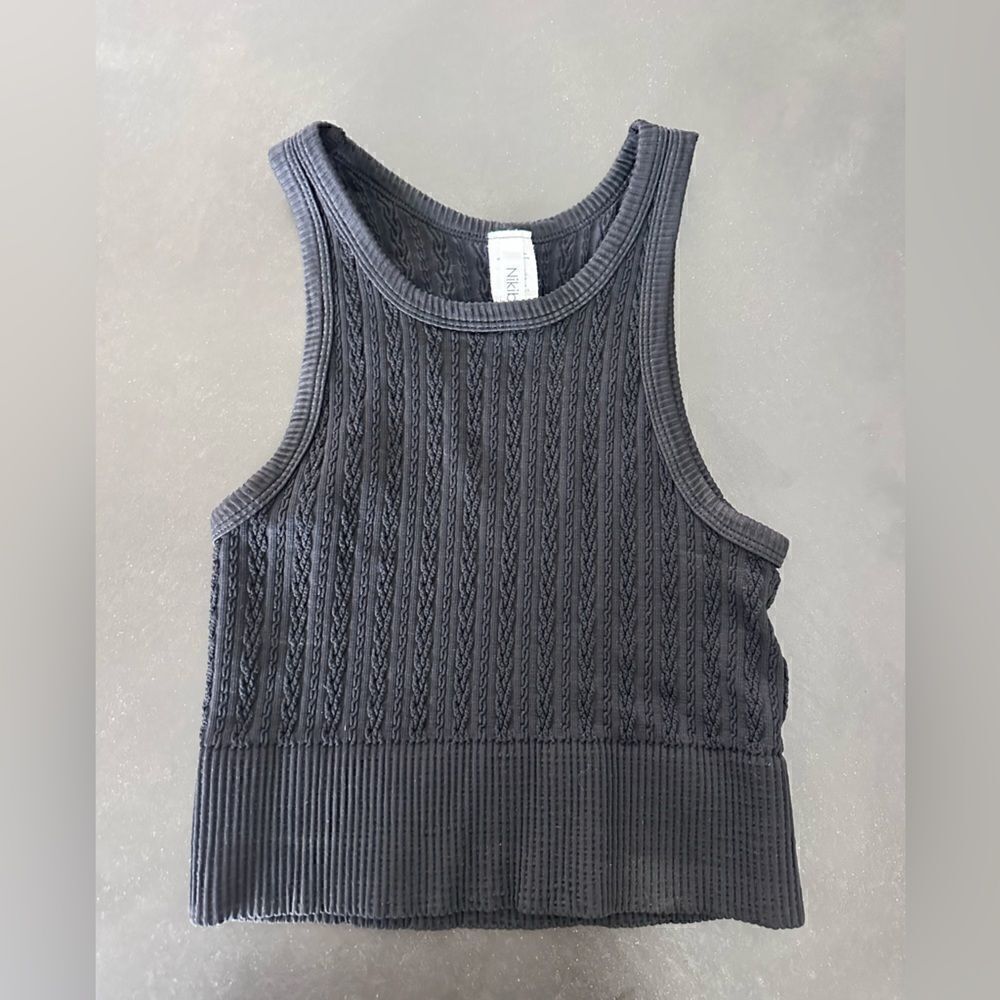 VICI Stella Textured Crop top
